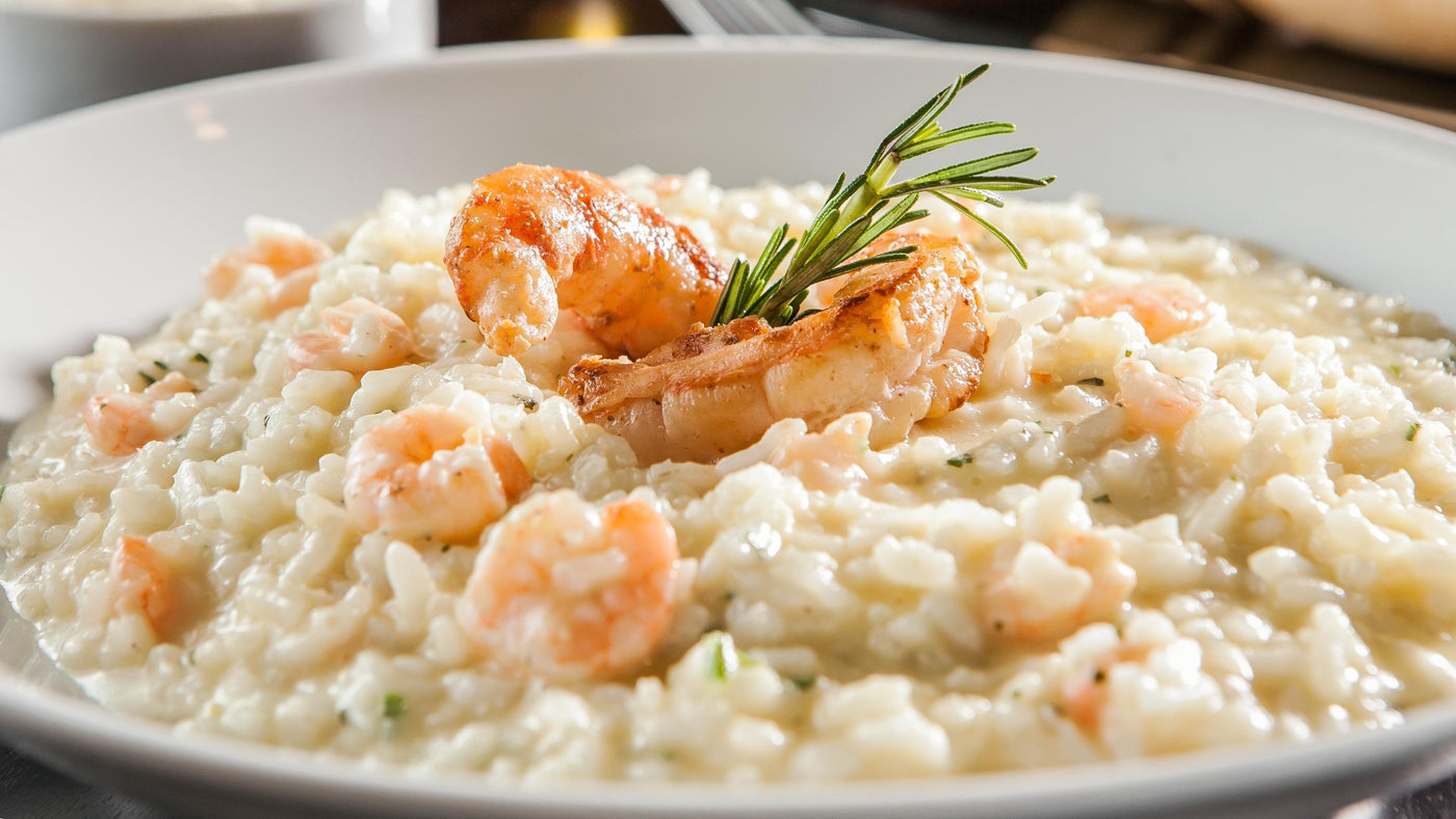 Risotto with Champagne and scampi